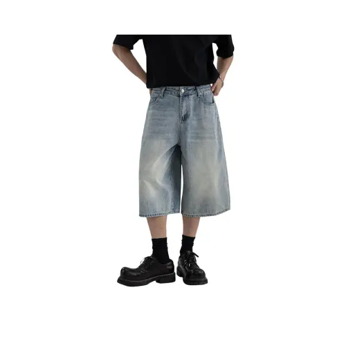 MASHAO Denim Shorts Men