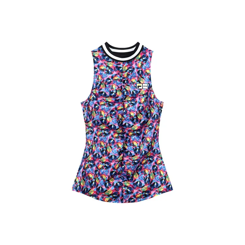 Msgm X FILA Sleeveless Sports Shirts Women's Multicolor-0