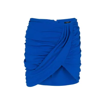 BALMAIN Ruched Mini Skirt
