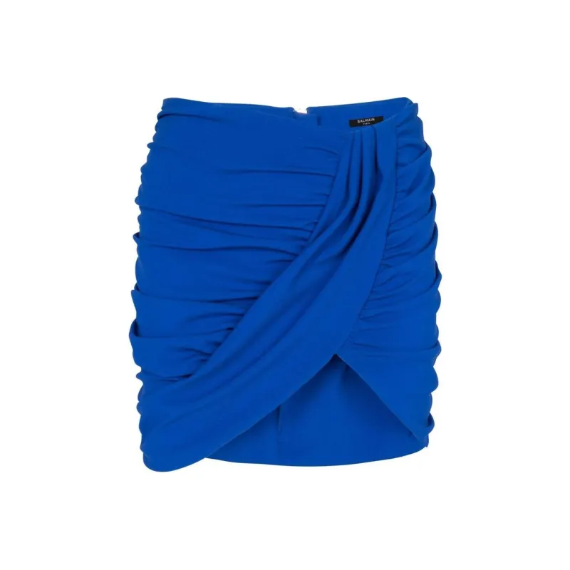 BALMAIN Ruched Mini Skirt-0