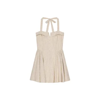 ZARA Slip Dress Women's Brown/Nude