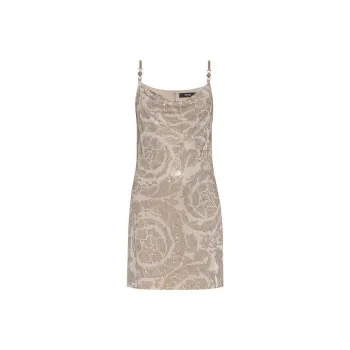 VERSACE Sequin-Detailed Sleeveless Dress