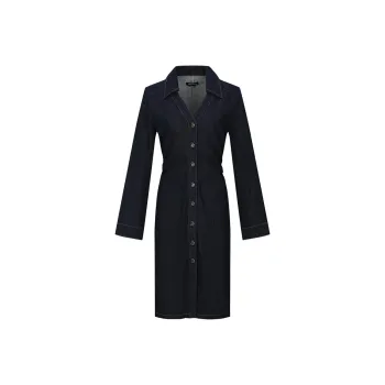 URBAN REVIVO Long Sleeved Dress Women's Sky Blue