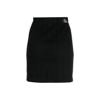 Calvin Klein Logo-patch Cotton Skirt