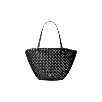MICHAEL KORS Isabella Medium Hand-Woven Leather Tote Bag