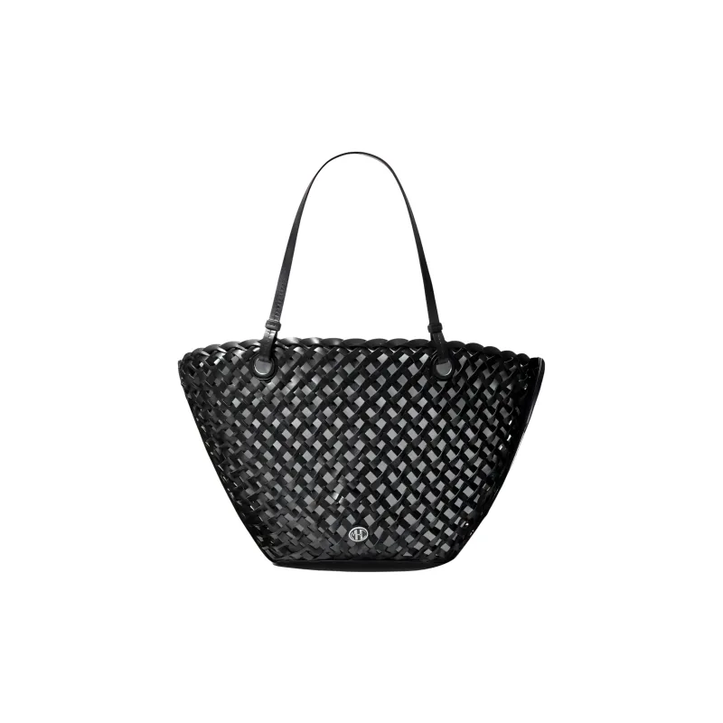 MICHAEL KORS Isabella Medium Hand-Woven Leather Tote Bag-0