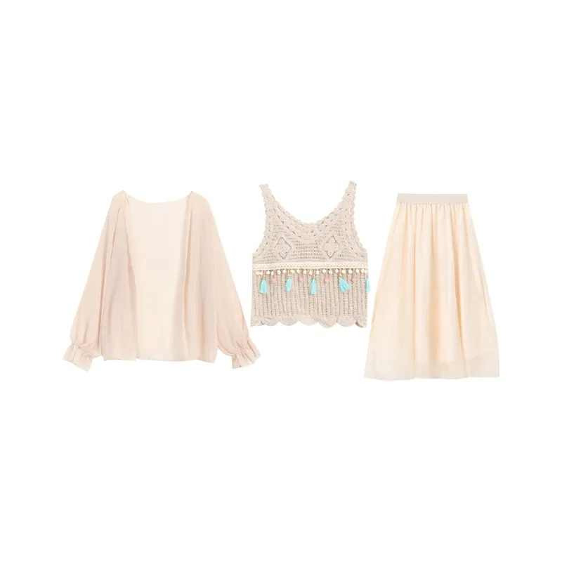 WOWI Two Piece Skirt Sets Women's-0
