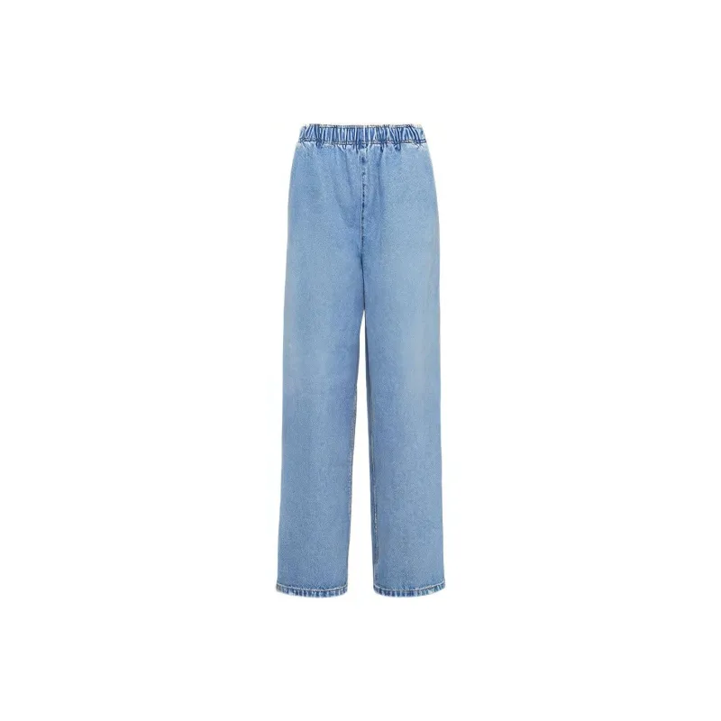 PRADA Triangle logo Mid rise Loose fit Jeans-0