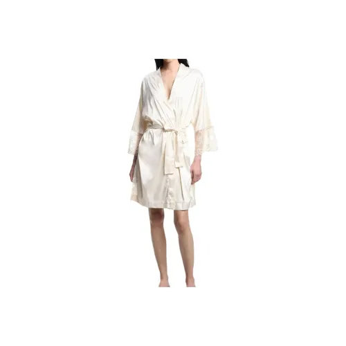 EMPORIO ARMANI Sleep Robe Women's Ivory White