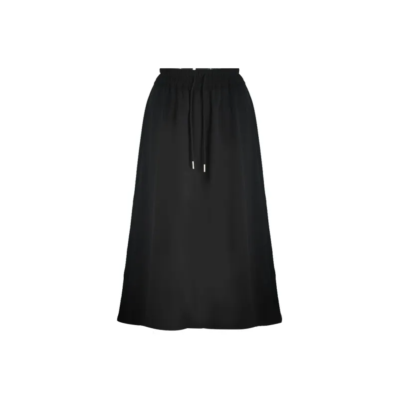 Little Pull Casual Long Skirts Women's Black-0