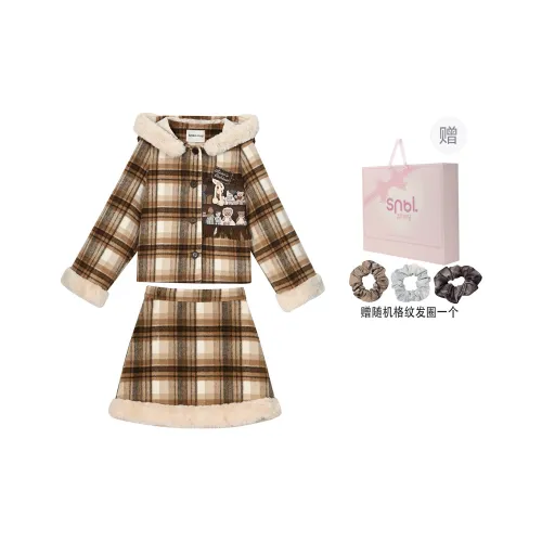 SNBL Casual Suits Women's Cropped Coat+Skirt