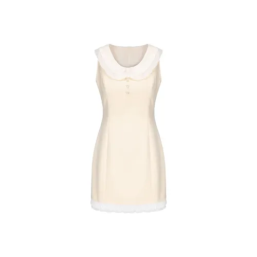 JOSR Sleeveless Dress Women's Yellow