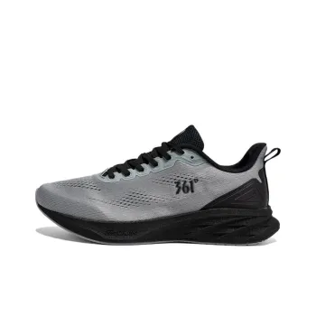 361° Wear resistant And Lightweight Low Top Casual Running Shoes Men's Gray Black