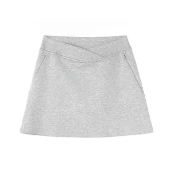 ROARINGWILD Embroidery Logo A Shaped Knitted Fabric Skirt Women's