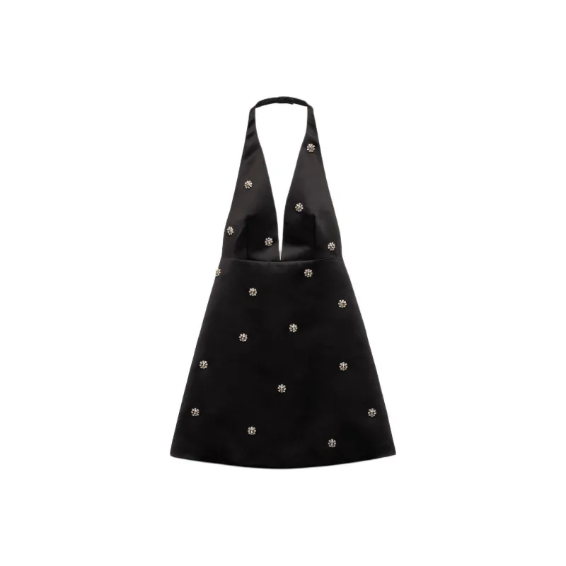 PRADA FW24 Slip Dress Women's Black-0