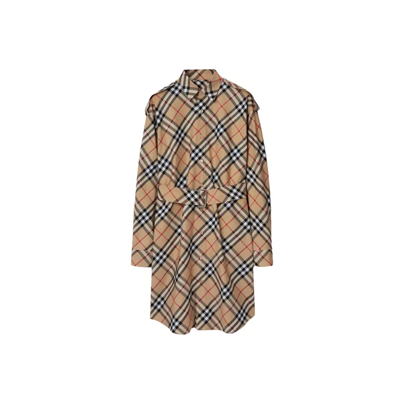 Burberry Vintage Check Cotton Shirtdress-0