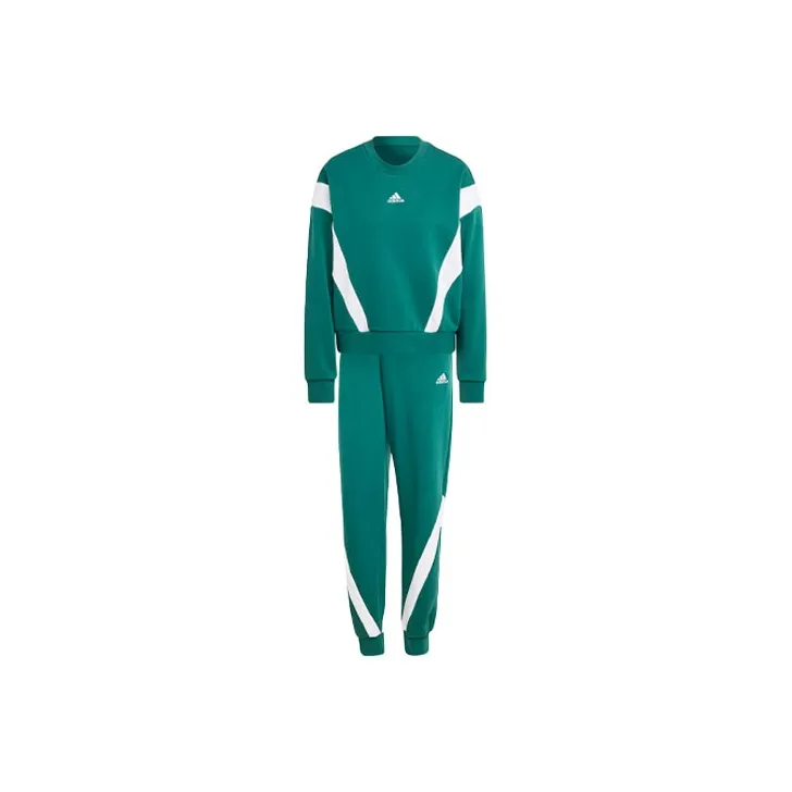 Adidas Day Casual Suits Women's Clothing Sets Green+Green-0