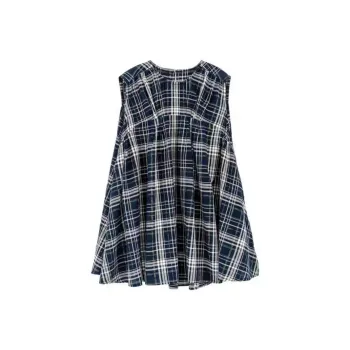 AFGGD Sleeveless Dress Women's Blue