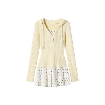 KYKW Dress Women's Light Yellow