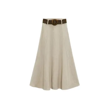 ZARA Casual Long Skirts Women's White