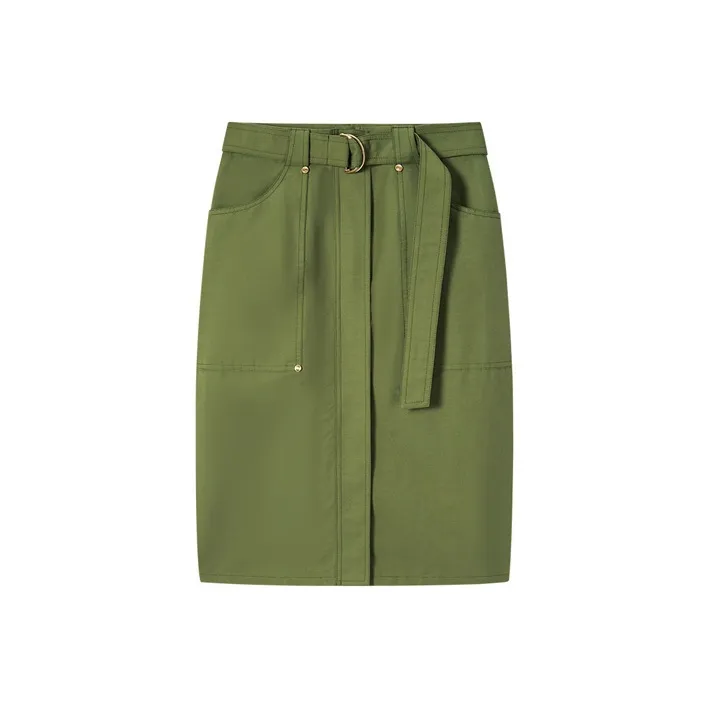 DKNY Casual Short Skirts Women's Olive Green-0
