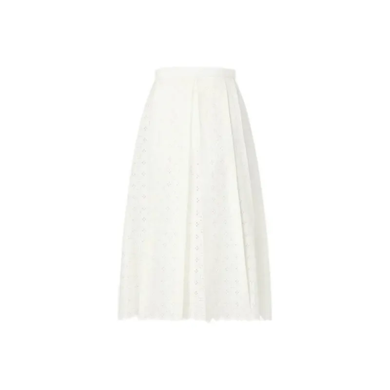 LOUIS VUITTON FW22 Casual Long Skirts Women's White-0