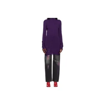 MM6 Maison Margiela Long Sleeved Dress Women's Purple
