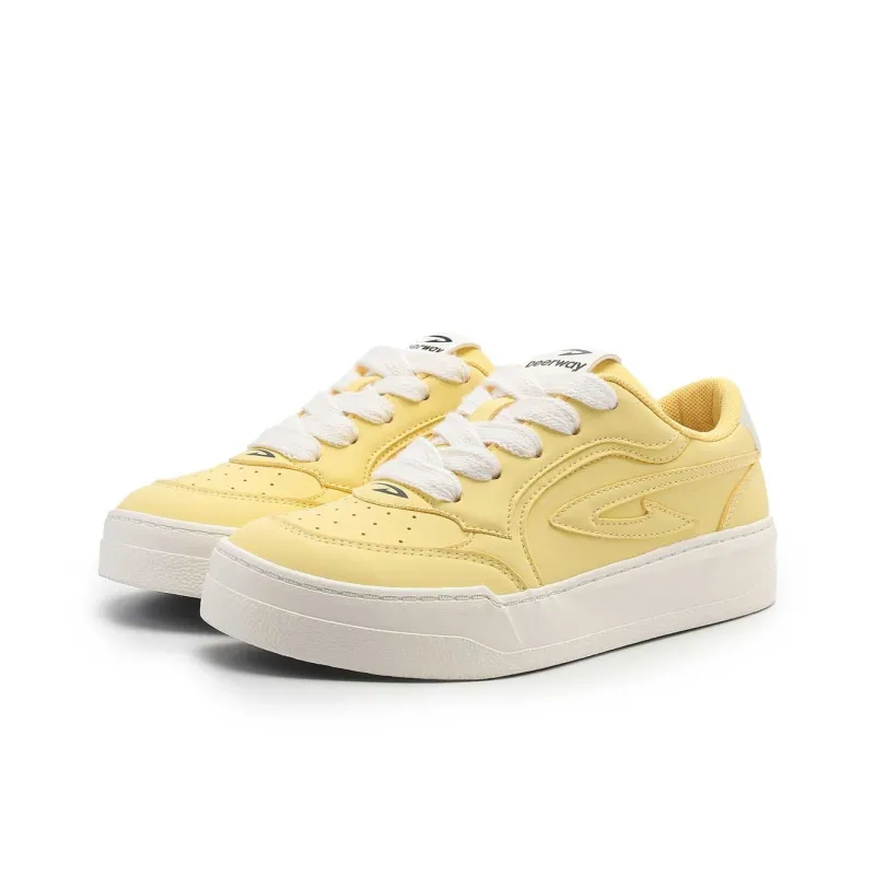 DEERWAY Wear resistant, Lightweight, Breathable, And Non slip. Low Top Casual Shoes Women's Yellow-1