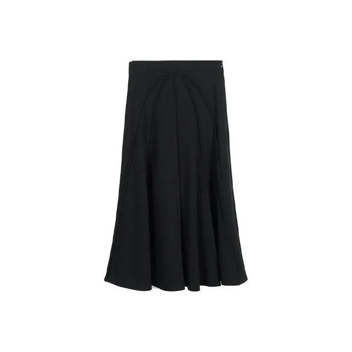 MISSSHINE Casual Long Skirts Women's Black-0