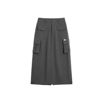 GAP Casual Long Skirts Women's Black Gray Color