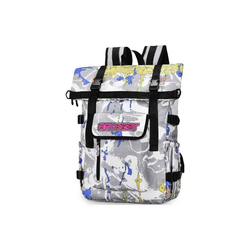 8atheist Polyester Backpack Unisex White-5