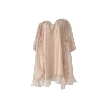 Mu Xiao Xin Sleeveless Dress Women's Champagne
