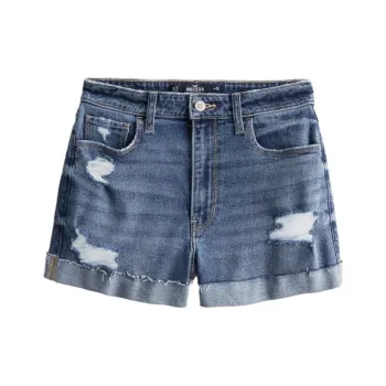 Hollister Denim Shorts Women's Torn Medium Washed