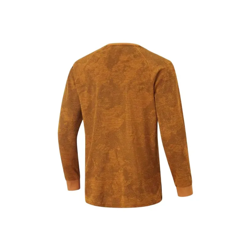 LiNing T Shirt Men's Sand Dust Orange Jacquard-1