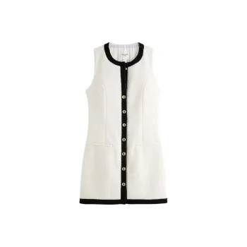Abercrombie＆Fitch Sleeveless Dress Women's White