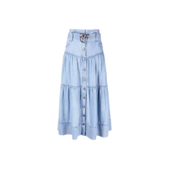 PINKO Denim Short Skirts Women's Blue