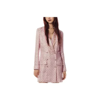 CHANEL 24 New Spring And Summer Arrivals Long-Sleeved Dresses Women's Light Pink