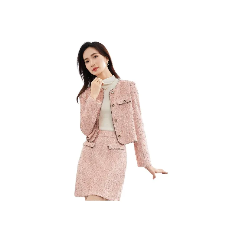 SENTUBILA Skirt Set Women's Pink-0