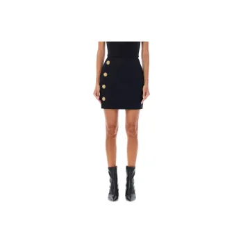 BALMAIN Casual Short Skirts Women's Black