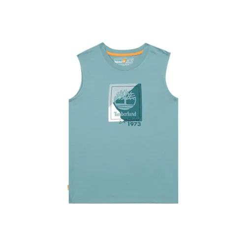 Timberland Sleeveless Sports Shirts Women's Sky Blue