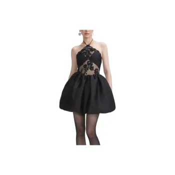 Self portrait Slip Dress Women's Classic Black