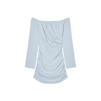 ZARA Long Sleeved Dresses Women's Light Blue