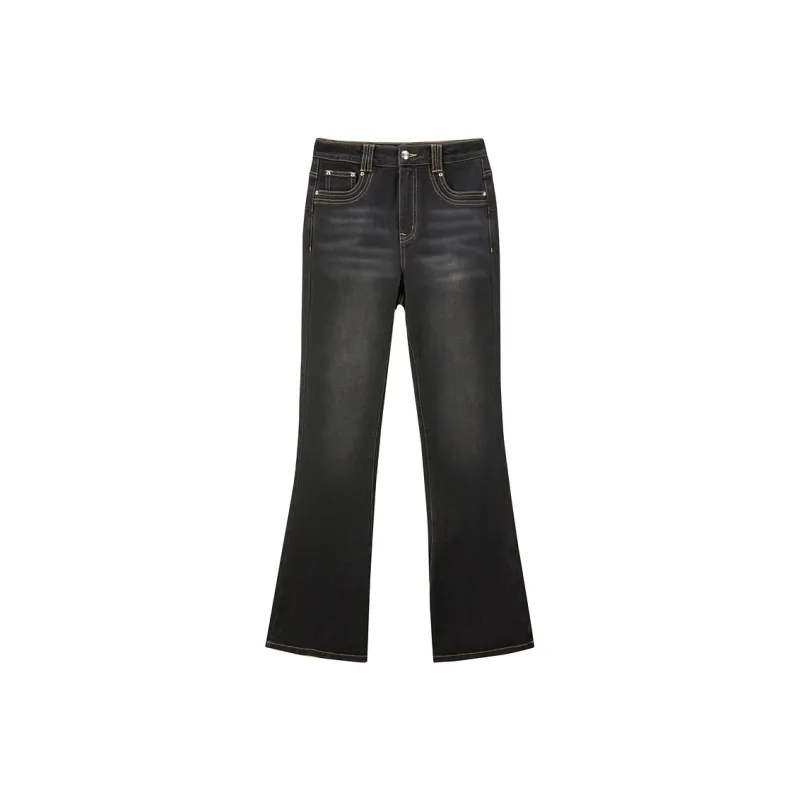 PEACEBIRD Jeans Women's Denim Medium Black-0