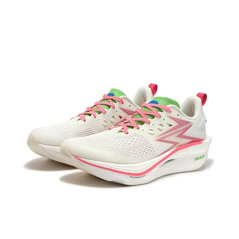361° Flame 3 ET Cushioning Abrasion Resistant Breathable Low Top Running Shoes Unisex Neon Light Coral-2