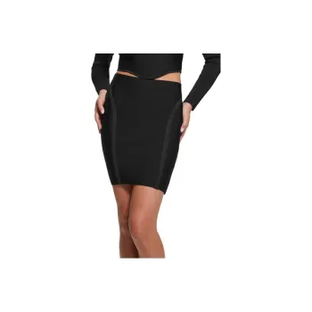 GUESS Mirage Bandage Pencil Skirt Casual Short Skirts Women's Black