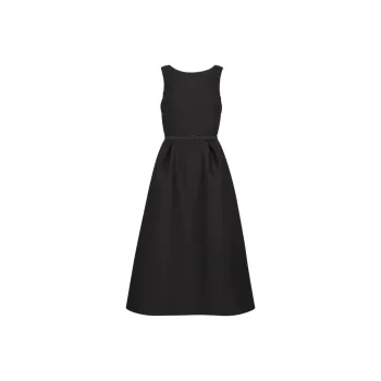 DIOR FW24 Sleeveless Dress Women's Black