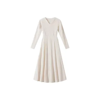 PAIN OR PLEASURE Long Sleeved Dresses Women's Ecru