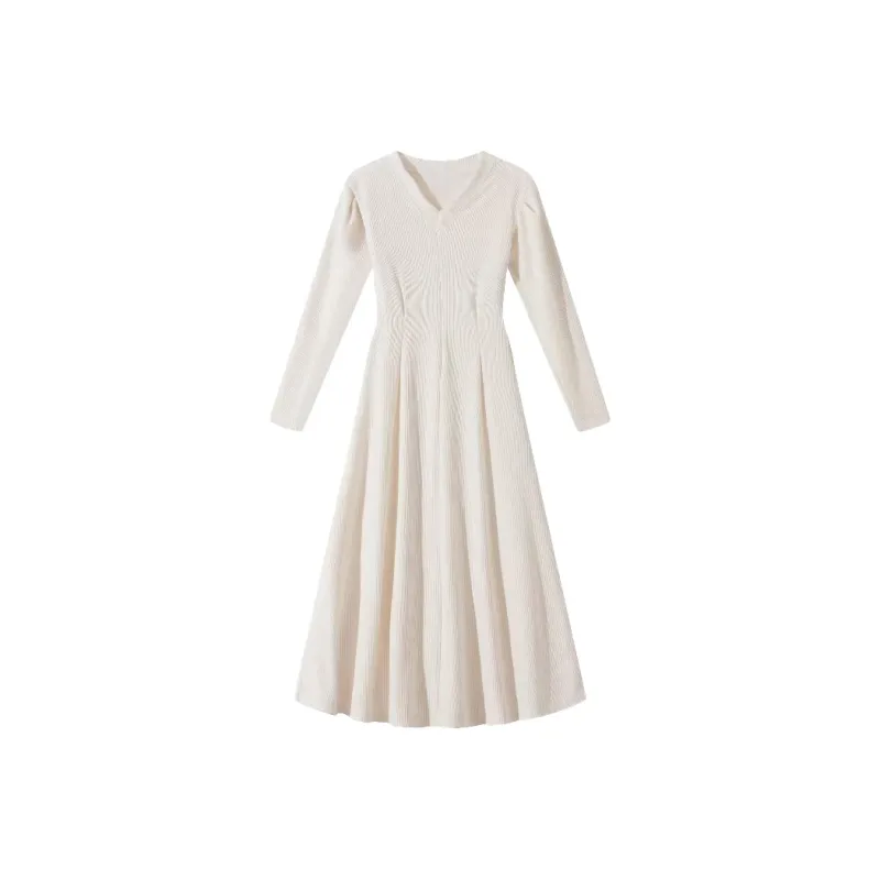 PAIN OR PLEASURE Long Sleeved Dresses Women's Ecru-0
