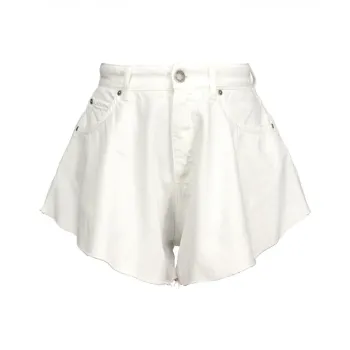 PINKO SS23 Denim Shorts Women's White