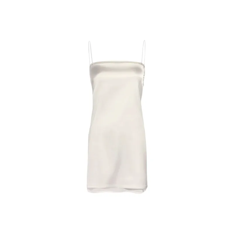 Jacquemus FW24 Slash Mini Dress Slip Dress Women's WHITE/White-0
